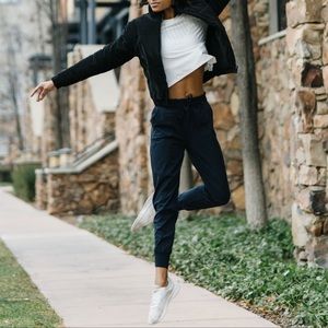 ZYIA Active Navy Desire Cinch Waist Jogger Pant